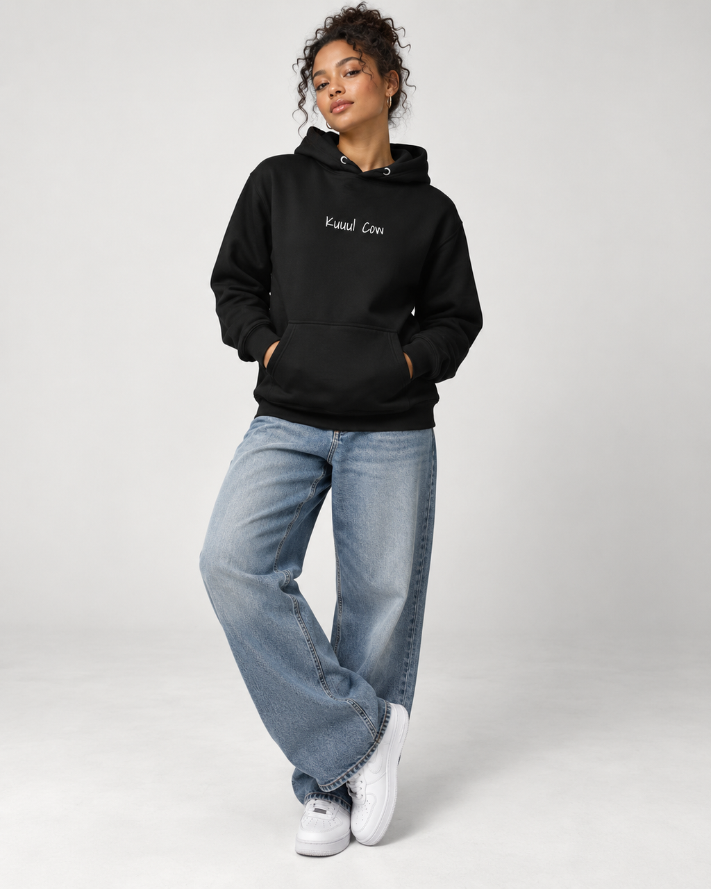 Embroidered Kuuul Cow Hoodie