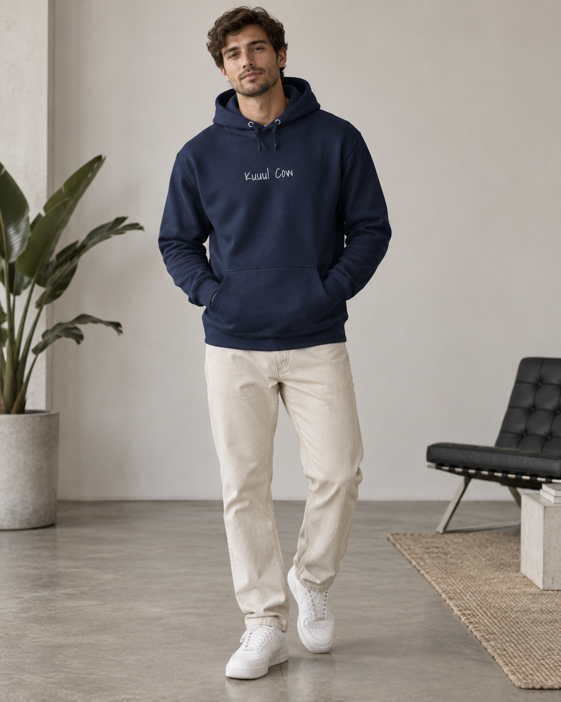 Embroidered Kuuul Cow Hoodie