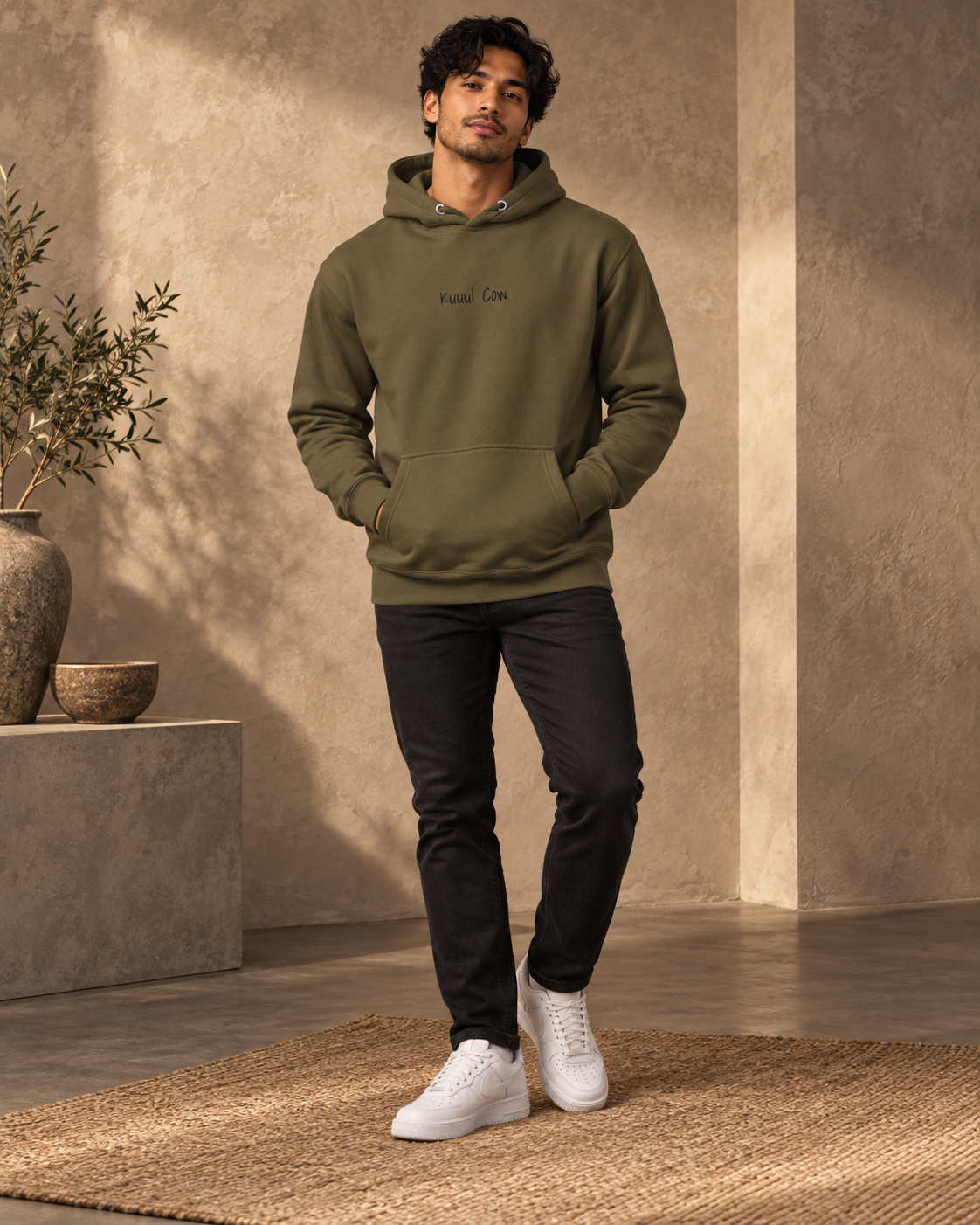 Embroidered Kuuul Cow Hoodie