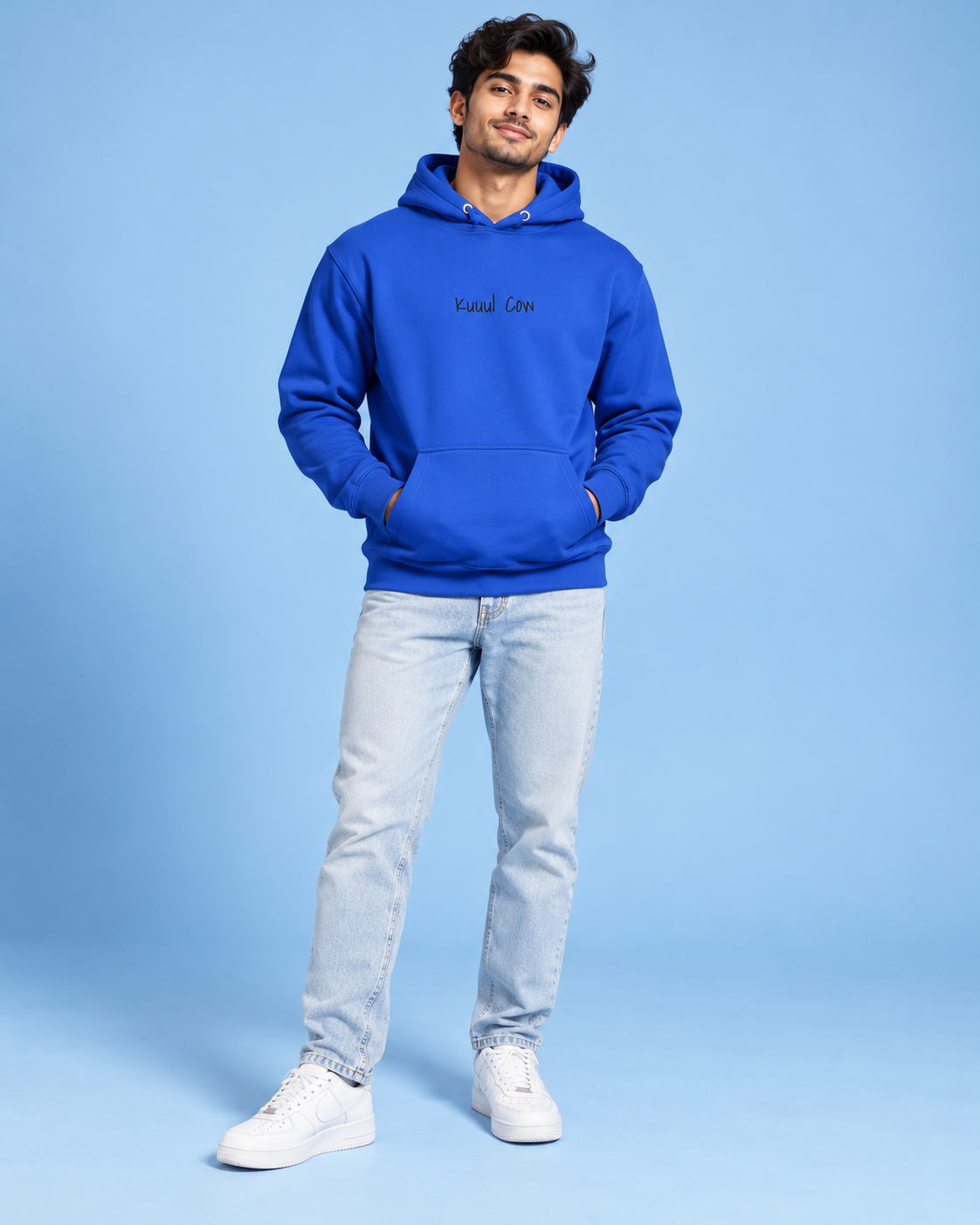 Embroidered Kuuul Cow Hoodie